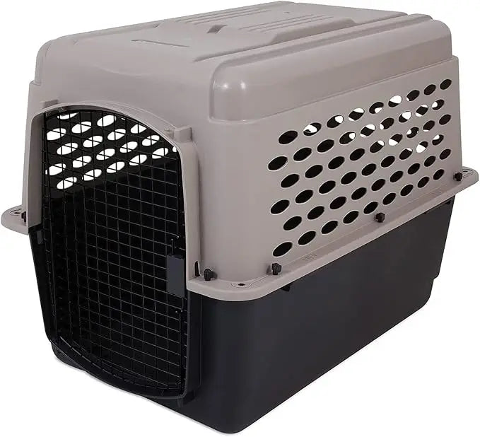 Petmate Vari Dog Kennel 36", Taupe & Black, Portable Dog Crate for Pets 50-70lbs, Made in USA