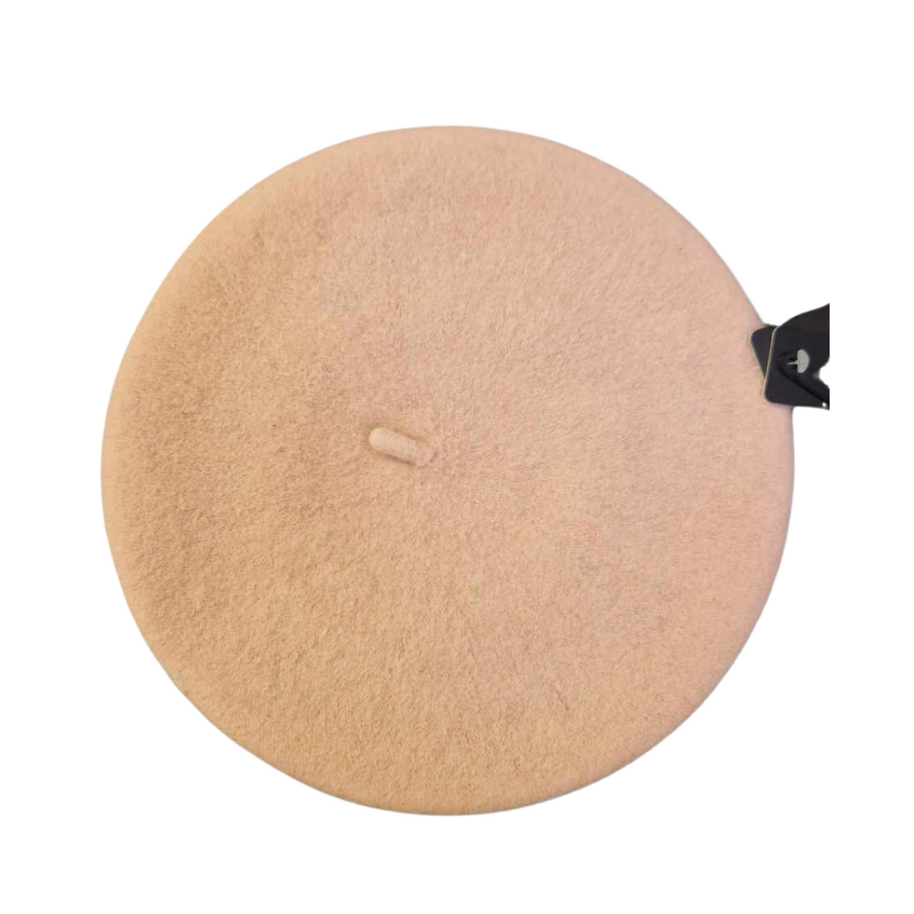 100% Wool Beret Pale Pink