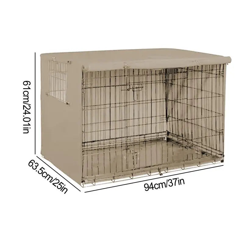 Pet Cage Cover Oxford Dog Kennel Cover Rainproof Dust Covers Outdoor Universal Dog Wire Crate Cover Waterproof Sun Protection