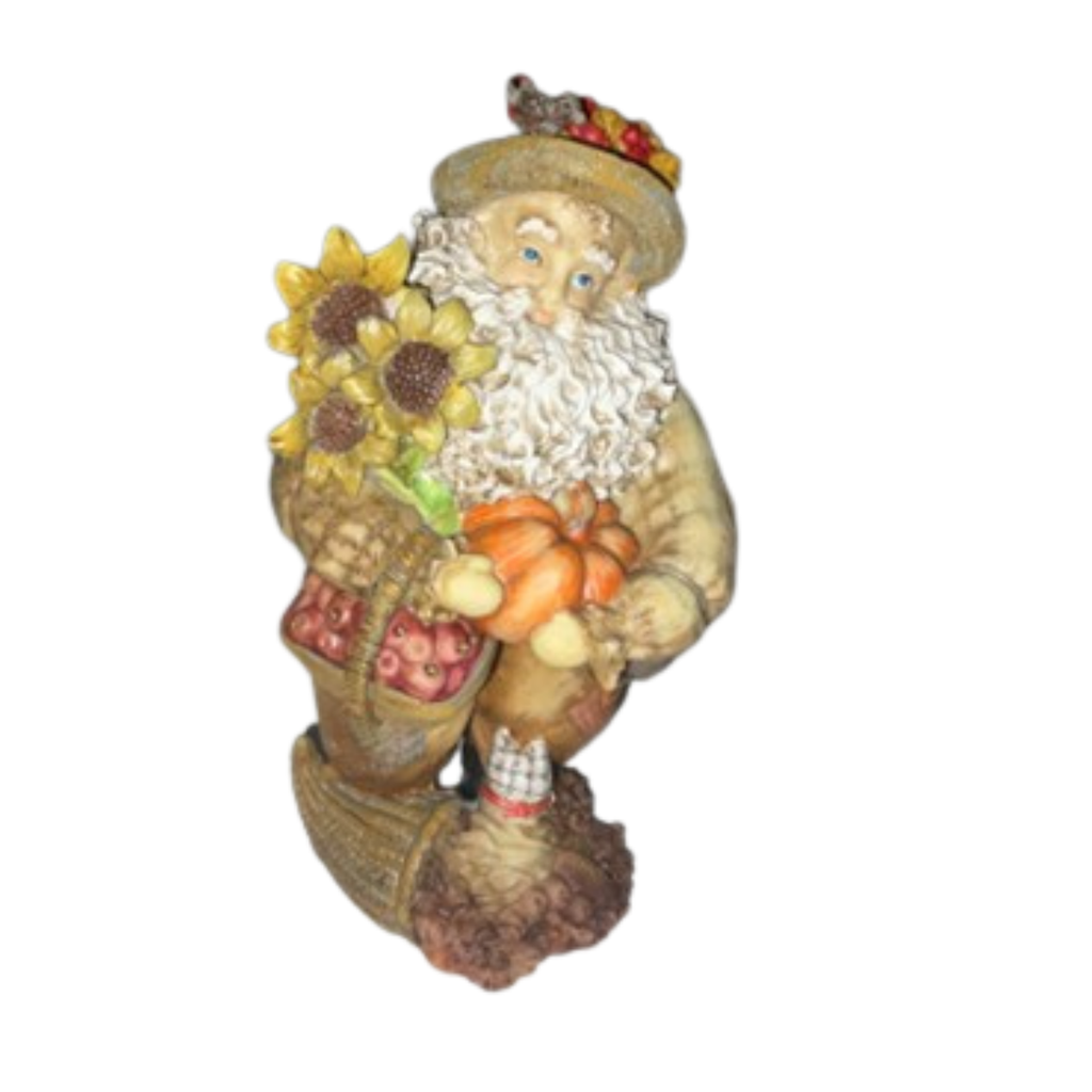 Santa’s Harvest – Limited Collector’s Edition Rustic Holiday Figurine (1997)