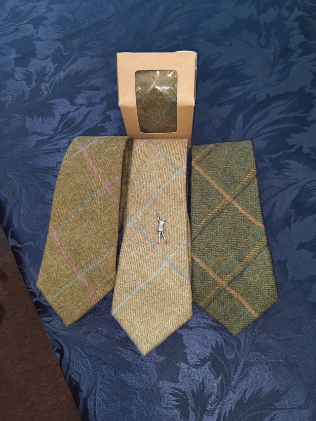 100% Yorkshire Wool Tweed Tie