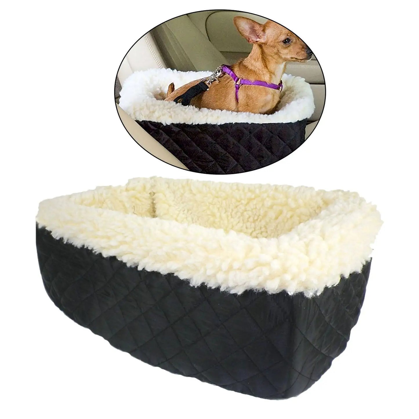 Small Dog Car Carrier Pet Booster Seat Travel Mat Crate for SUV Van Truck