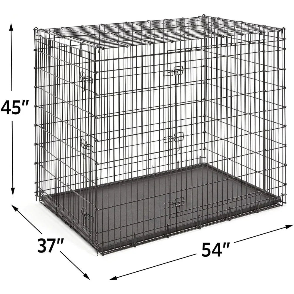 Dog Kennel for Indoor Dogs SL54DD 'Ginormus' Single Door Dog Crate for XXL for the Largest Dogs Breeds Crates-f- Houses & Pens