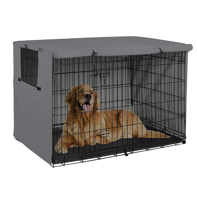 Universal Durable Folding Cover Dog Crate Cover Pet Kennel Cover New Privacy Waterproof for 25-49 inches Wire Dog Crate