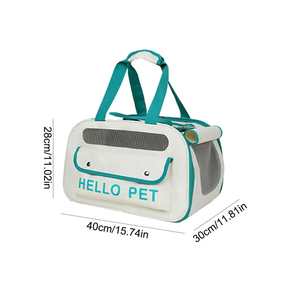 Soft Side Backpack Dog or Cat Carrier in Green