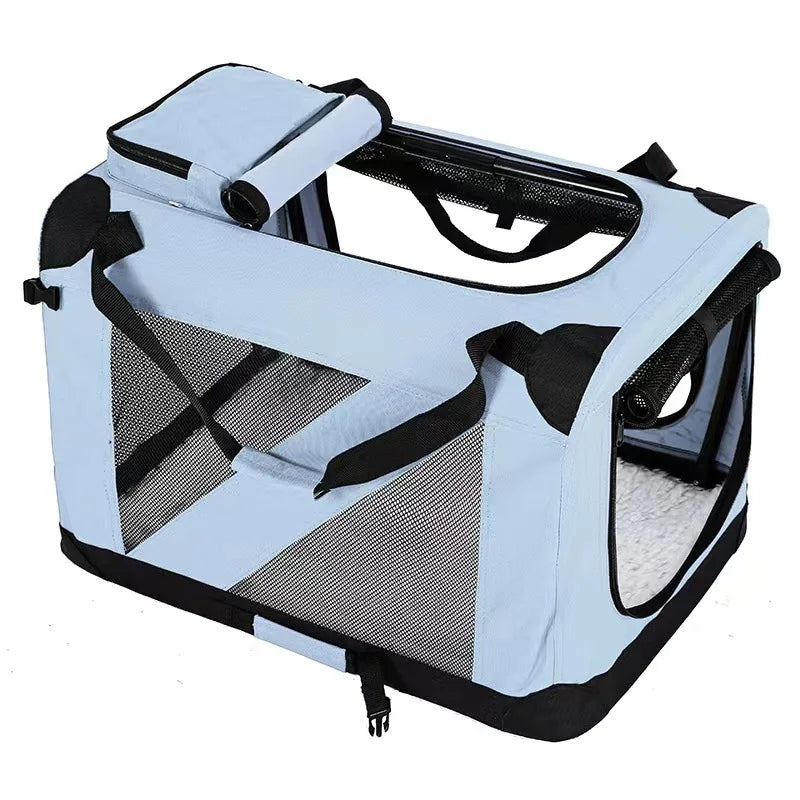 Cat Crate And Dog Kennel Outdoor Travel Case Car Seat For Dog Outing Carrying Bag Folding Dog Crate Indoor Outdoor Pet Home