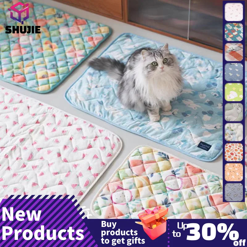 Cat Mats for Floors Pet Playpen Kennel Crates Mat Cat Puppy Cushion Reusable Washable Training Pee Pads Travel Car Mats for Dogs