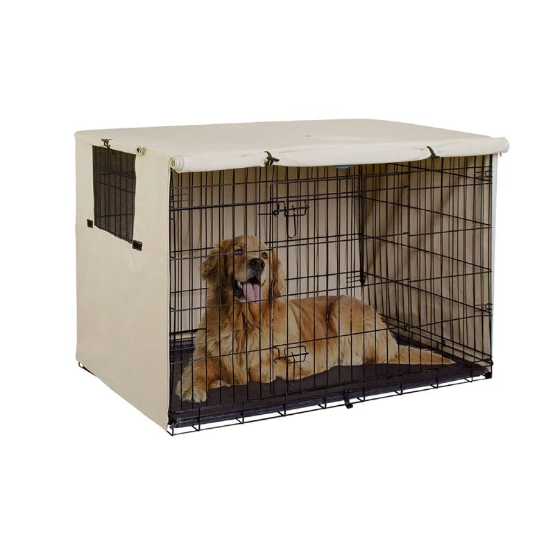 Universal Durable Folding Cover Dog Crate Cover Pet Kennel Cover New Privacy Waterproof for 25-49 inches Wire Dog Crate