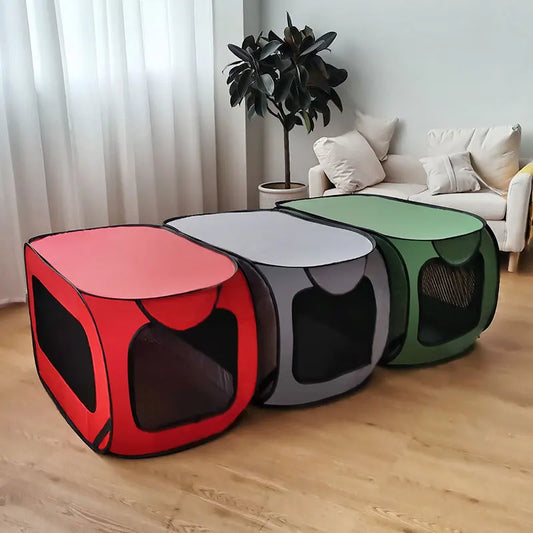 Large Dog Bed Pop Up Dog Kennel Indoor and Outdoor Crate for Pets Portable Car mounted kennel Cat Bed Collection 36"