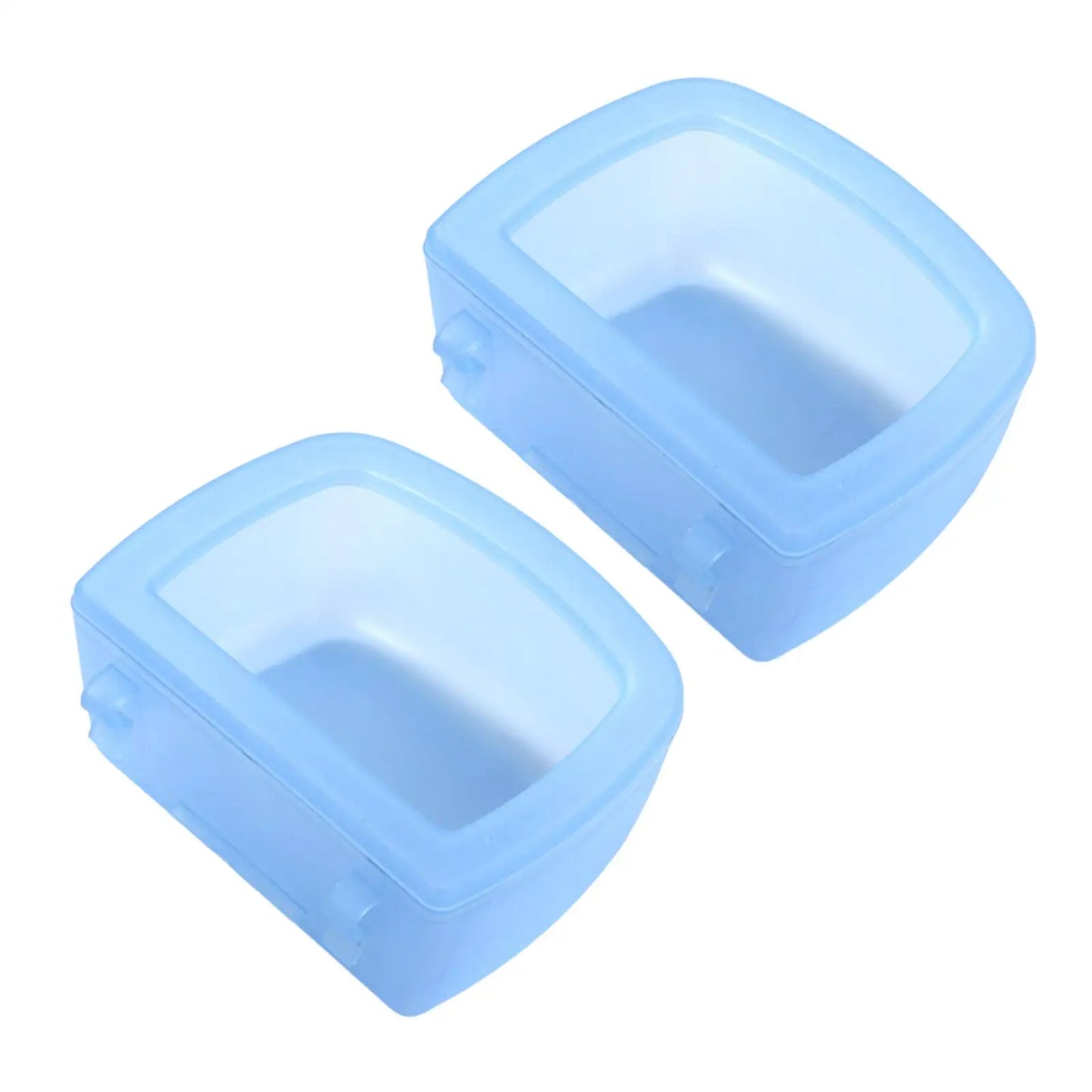 2pcs Dog Crate Bowls Slow Feeding No Spill Pet Carrier Bowl Water Dispenser Dish