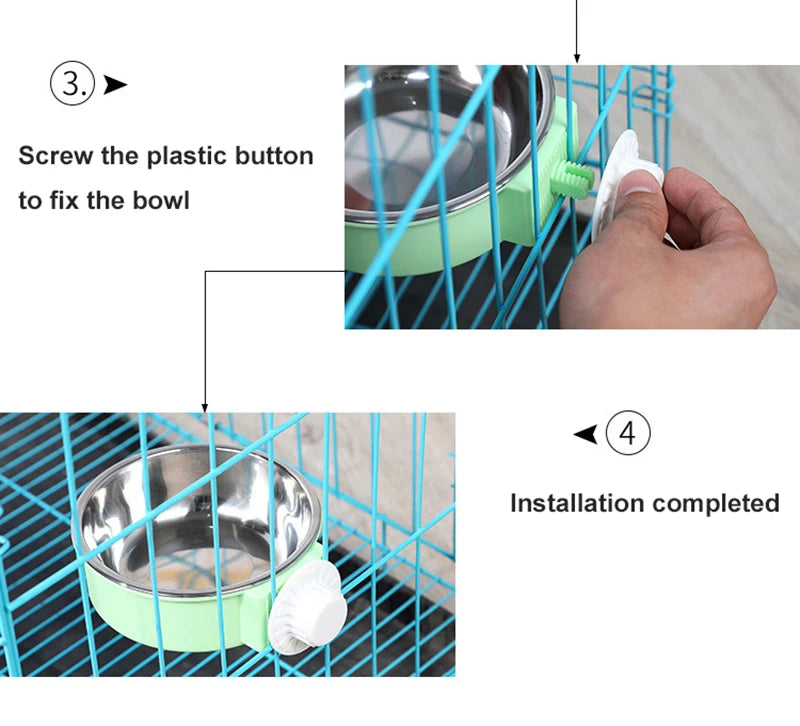 Removable/Hanging Crate Water or Food Bowl installation guide part 11