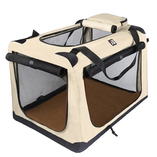 Cat Crate And Dog Kennel Outdoor Travel Case Car Seat For Dog Outing Carrying Bag Folding Dog Crate Indoor Outdoor Pet Home