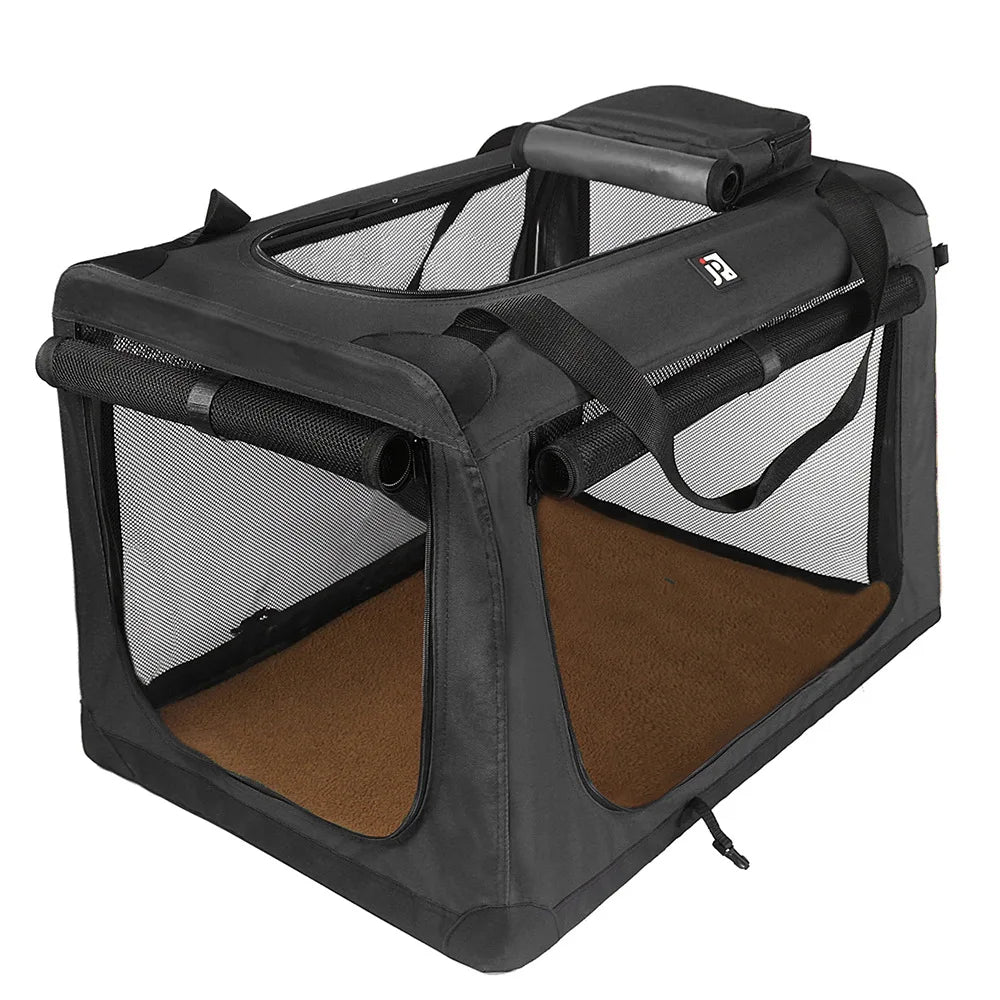 Cat Crate And Dog Kennel Outdoor Travel Case Car Seat For Dog Outing Carrying Bag Folding Dog Crate Indoor Outdoor Pet Home