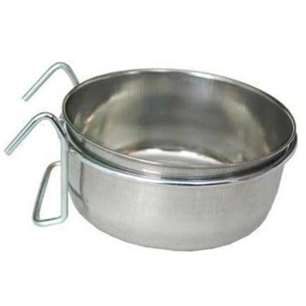 Stainless Steel Pet Bowl Cage Hanging Cat Dog Puppy Crate Food Water Bowl Dog Feeders Pet Products