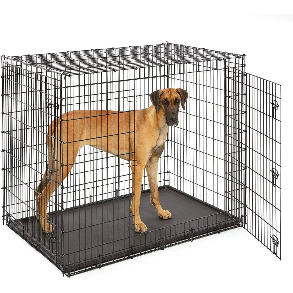 Dog Kennel for Indoor Dogs SL54DD 'Ginormus' Single Door Dog Crate for XXL for the Largest Dogs Breeds Crates-f- Houses & Pens