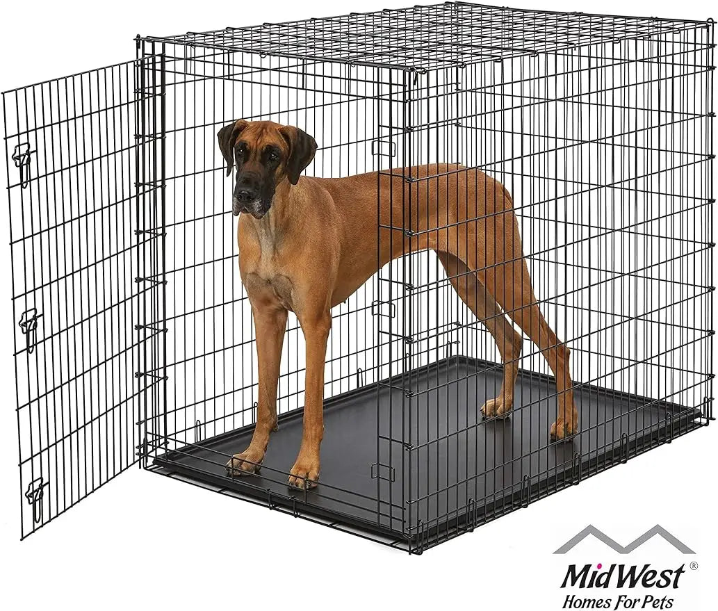 Dog Kennel for Indoor Dogs SL54DD 'Ginormus' Single Door Dog Crate for XXL for the Largest Dogs Breeds Crates-f- Houses & Pens