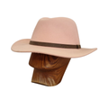 Baby Pink Fedora front