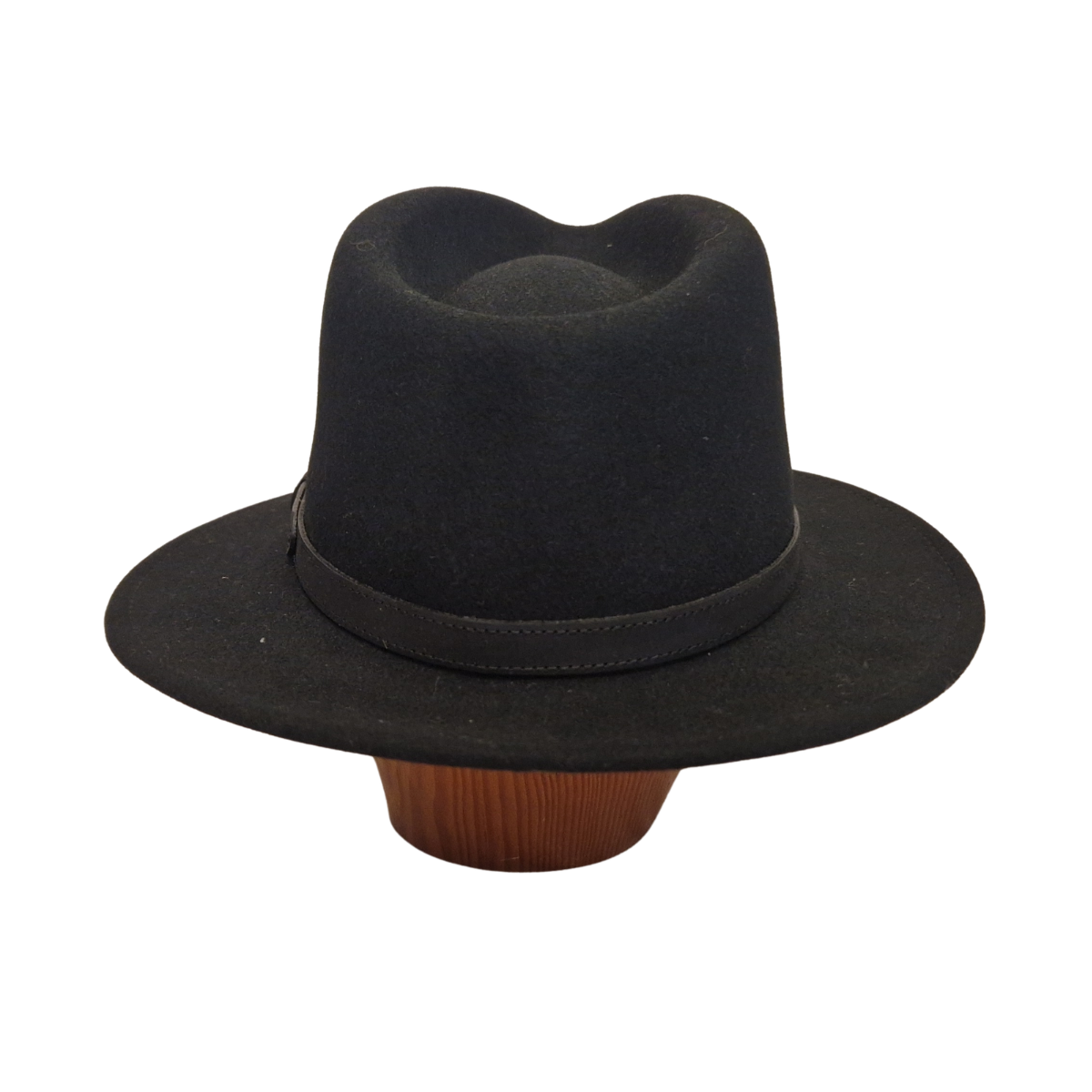 Black Band Black Fedora back