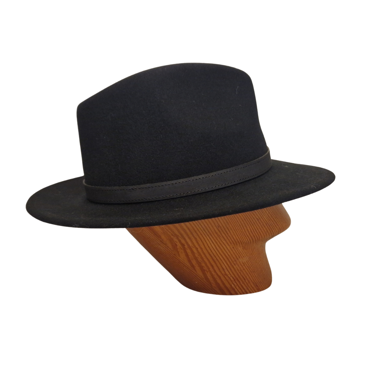 Black Band Black Fedora side
