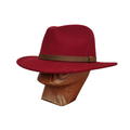 Burgundy Fedora front