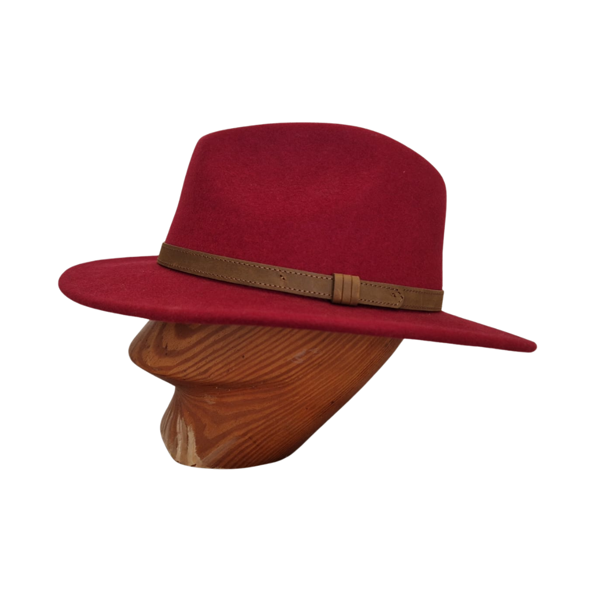 Burgundy Fedora side