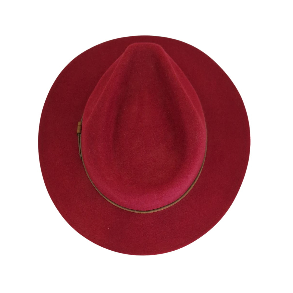 Burgundy Fedora top