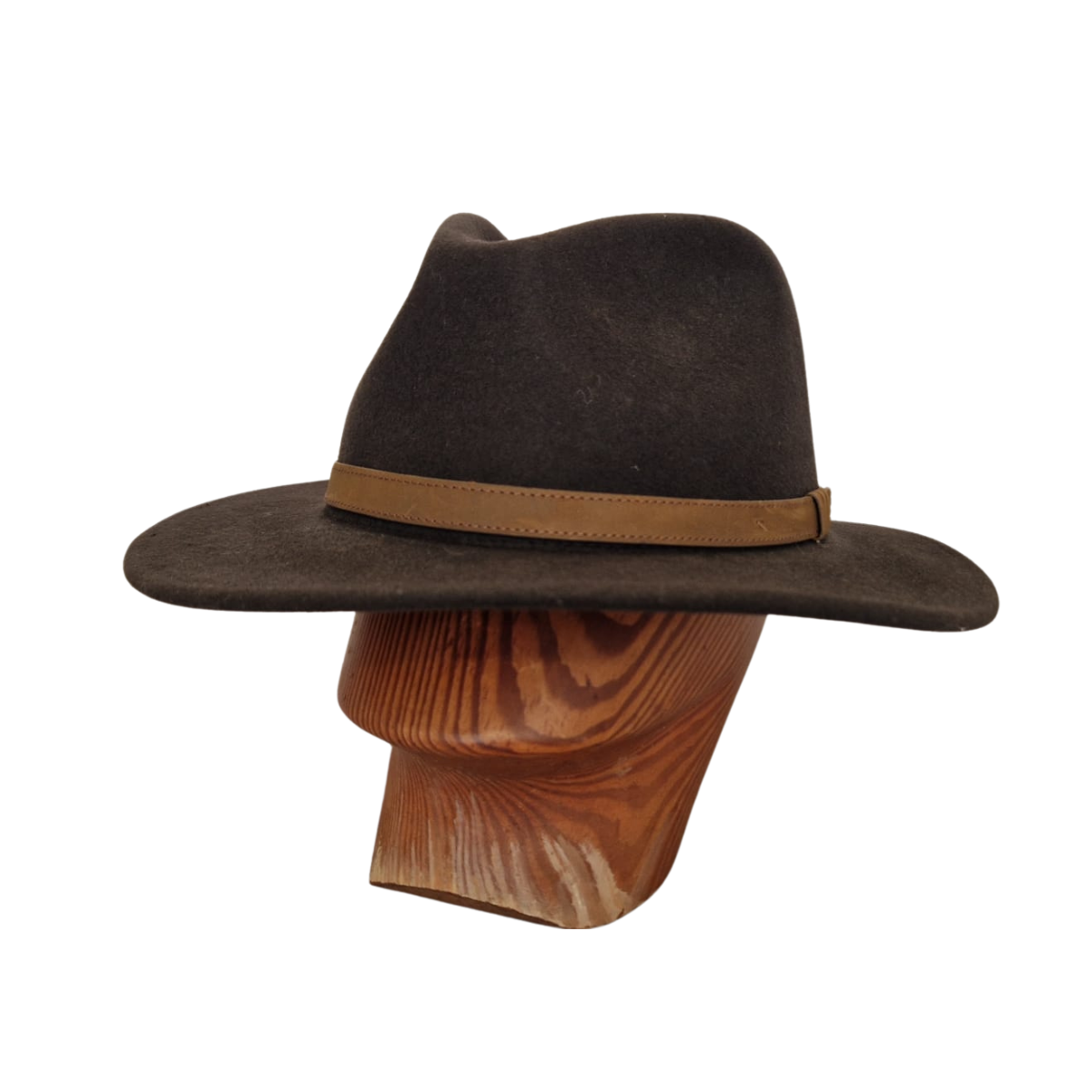 Dark Brown Fedora front