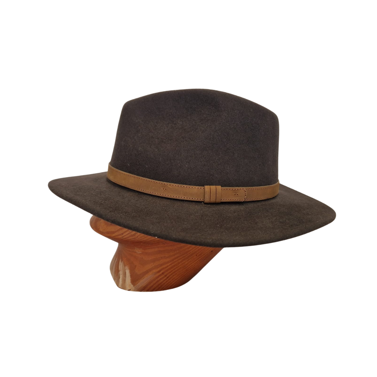 Dark Brown Fedora side