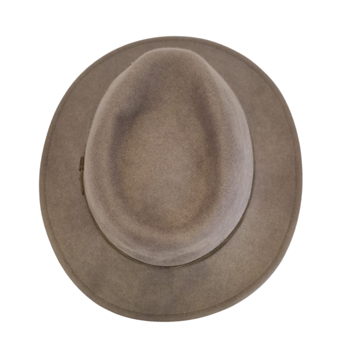 Light Grey Fedora Hat top