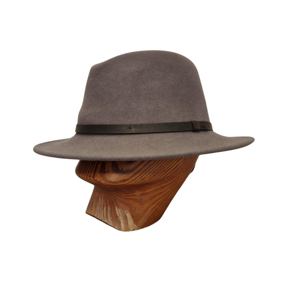 Light Grey Fedora Hat front