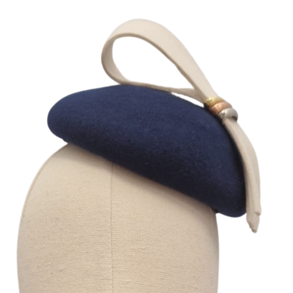 Navy Button Hat