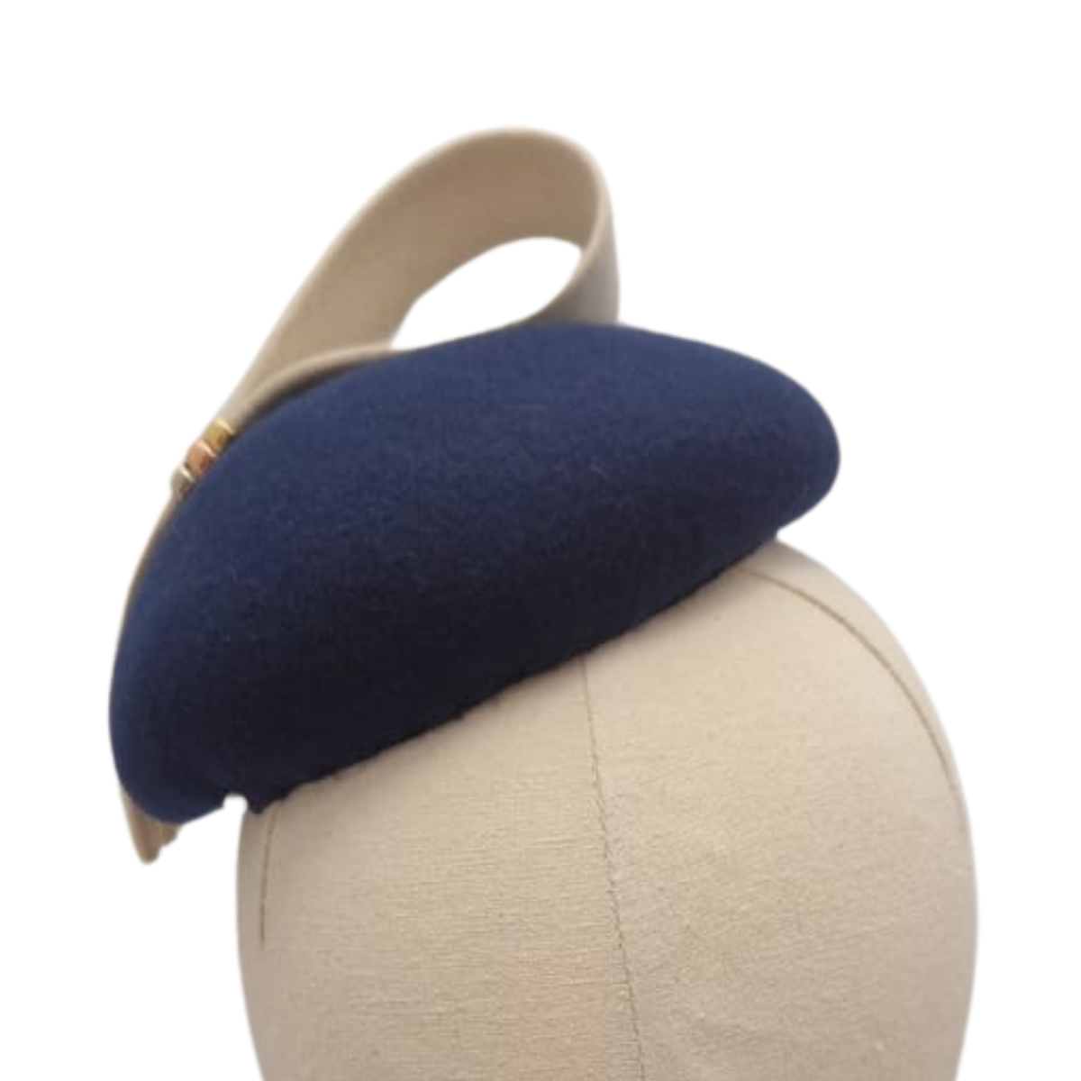 Navy Button Hat