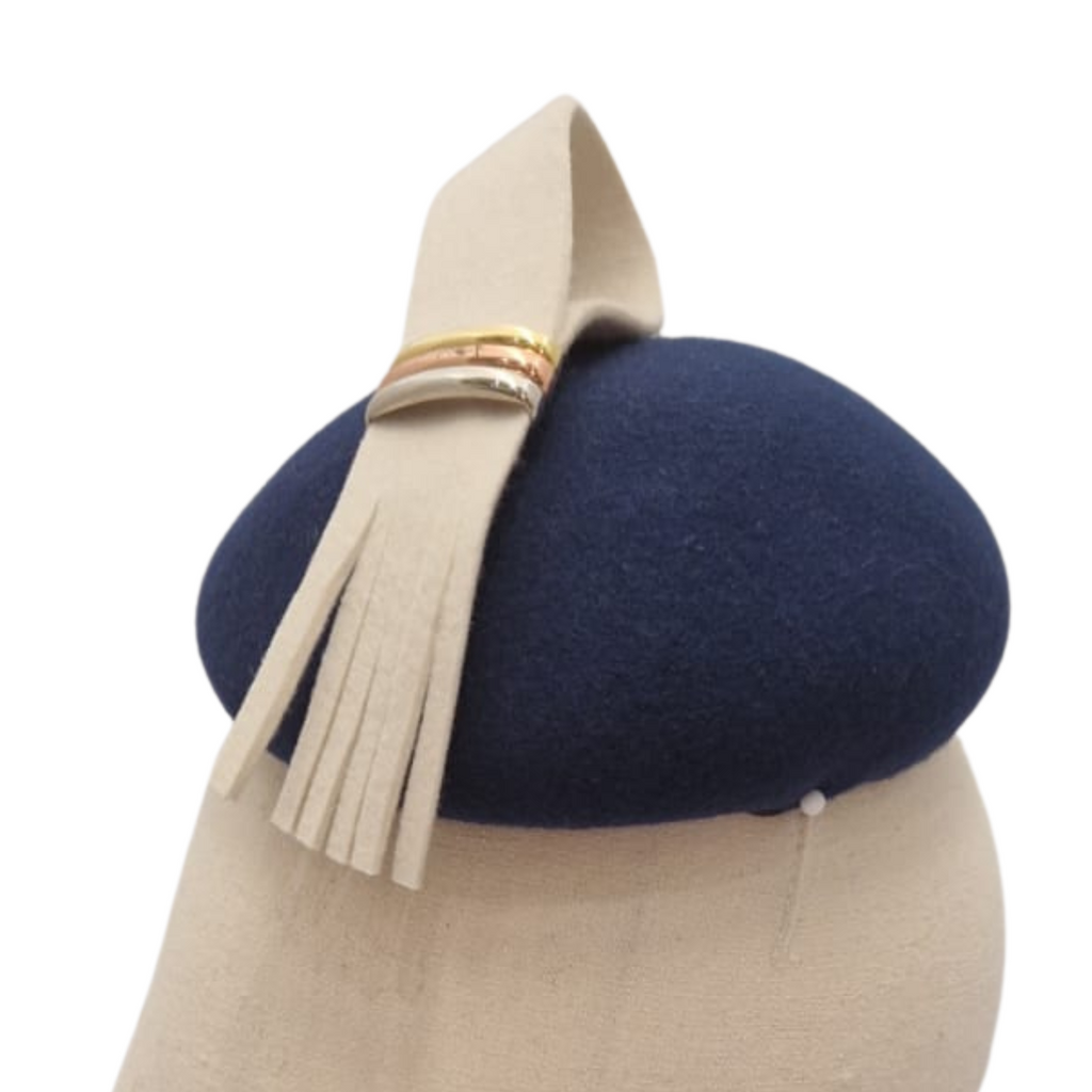Navy Button Hat