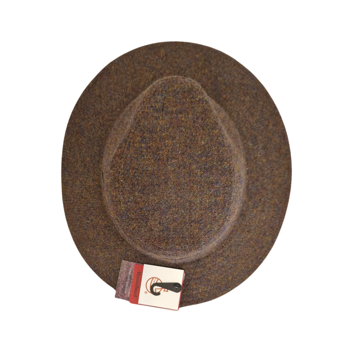 Brown Harris Tweed Fedora top