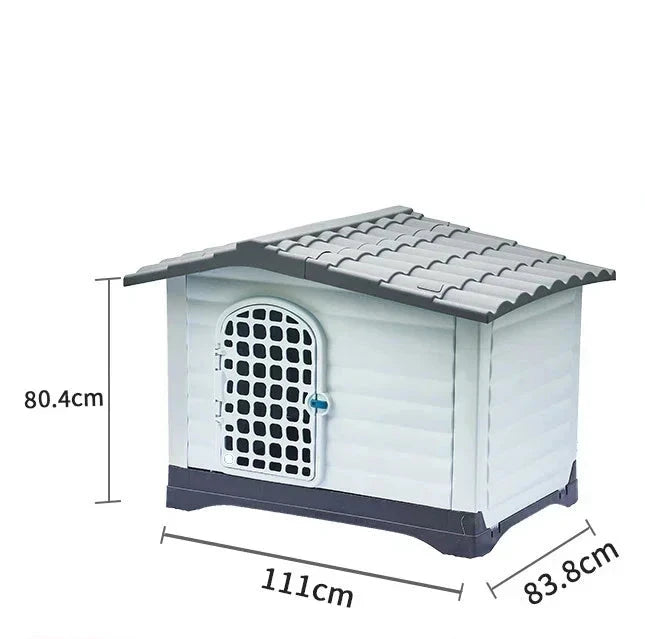 Modular dog house grey