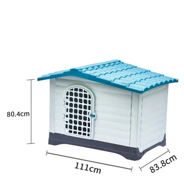 Modular dog house blue