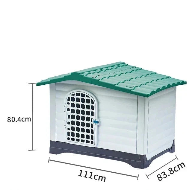 Modular dog house green