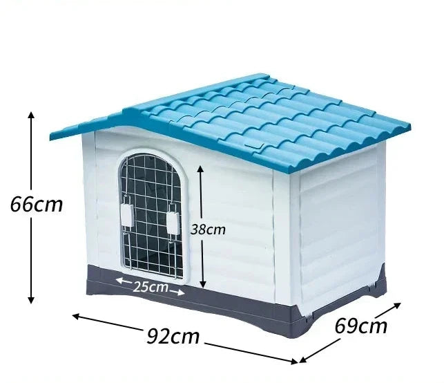 Modular dog house blue