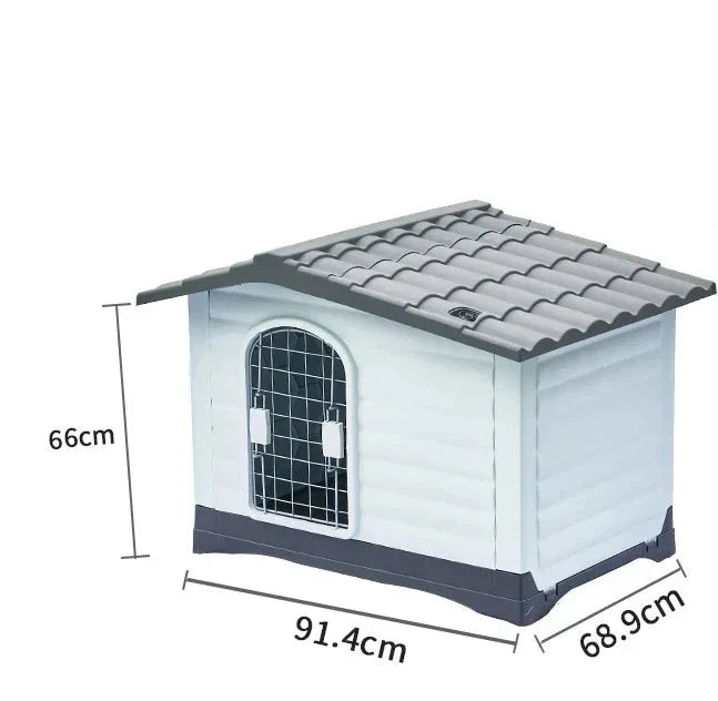 Modular dog house grey