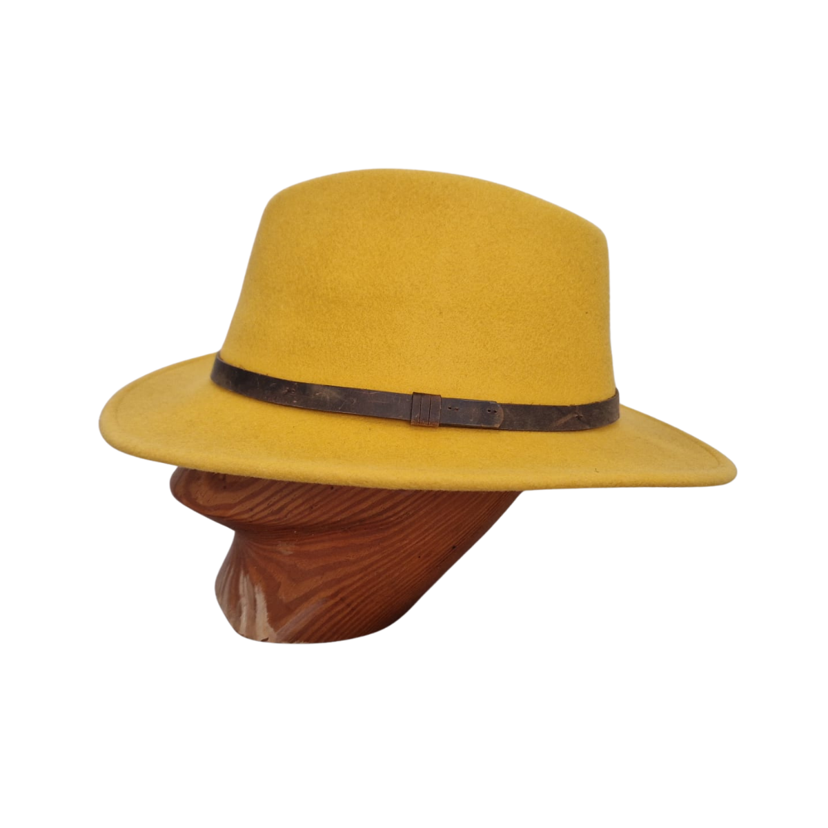 Mustard Yellow Fedora side