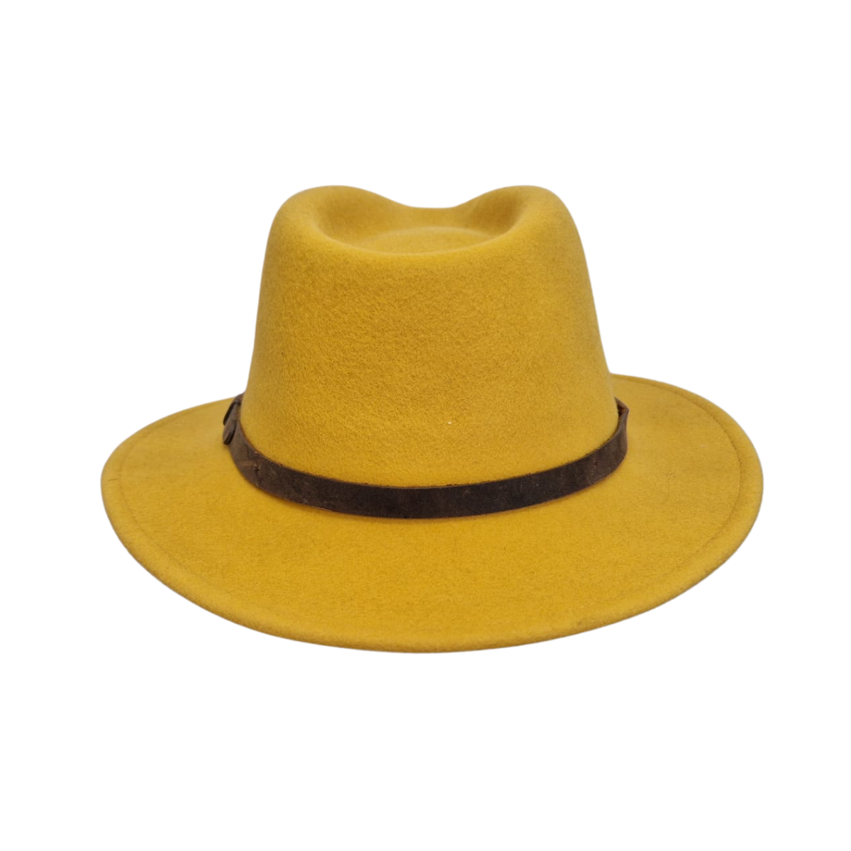 Mustard Yellow Fedora back