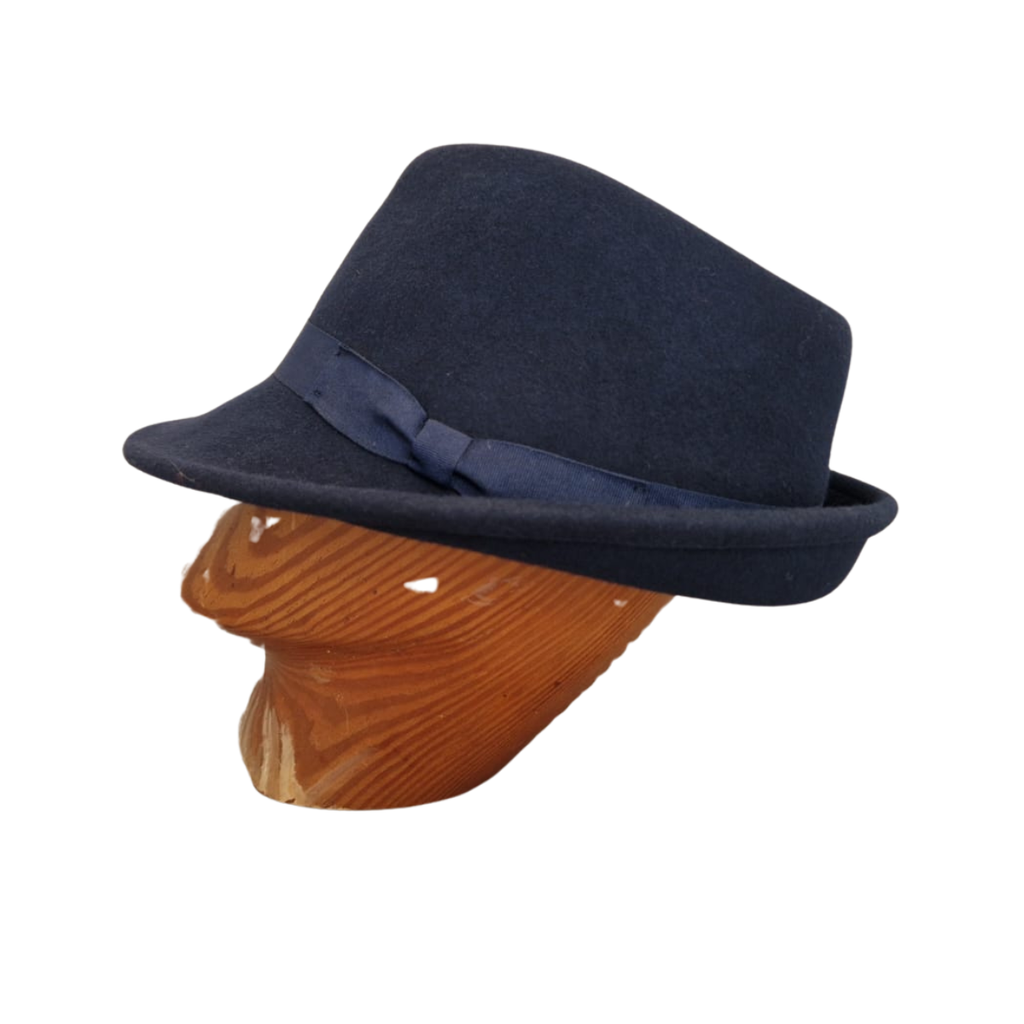 Navy Trilby side