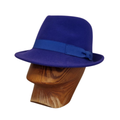 Purple 100 % Wool Handmade Trilby front