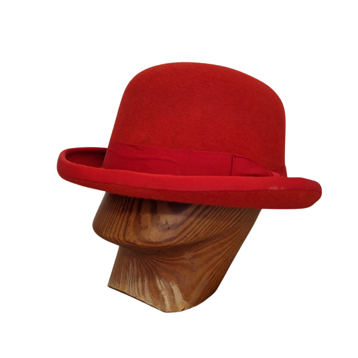 Red Classic Bowler Hat front