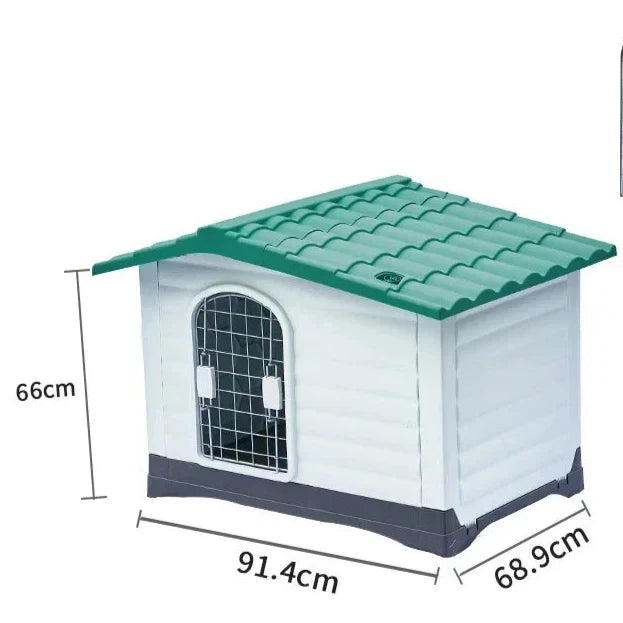 Modular dog house green