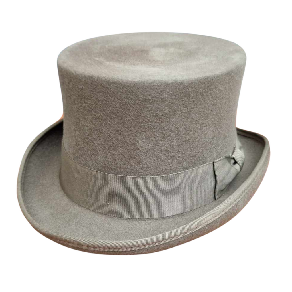 Classic 100% Wool Top Hat - Brown