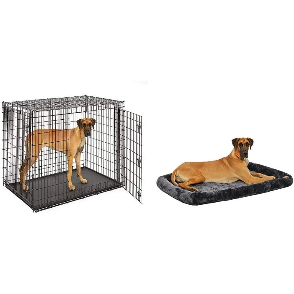 Dog Kennel for Indoor Dogs SL54DD 'Ginormus' Single Door Dog Crate for XXL for the Largest Dogs Breeds Crates-f- Houses & Pens