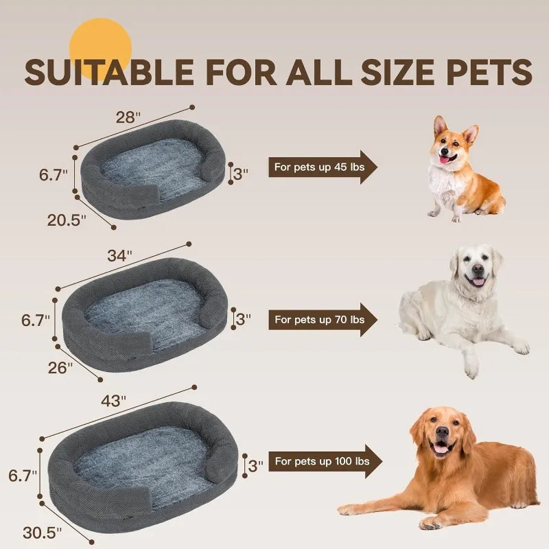 Orthopedic Memory Foam Dog Bed three sizes