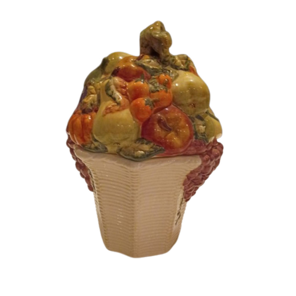 Autumn Abundance Ceramic Cookie Jar