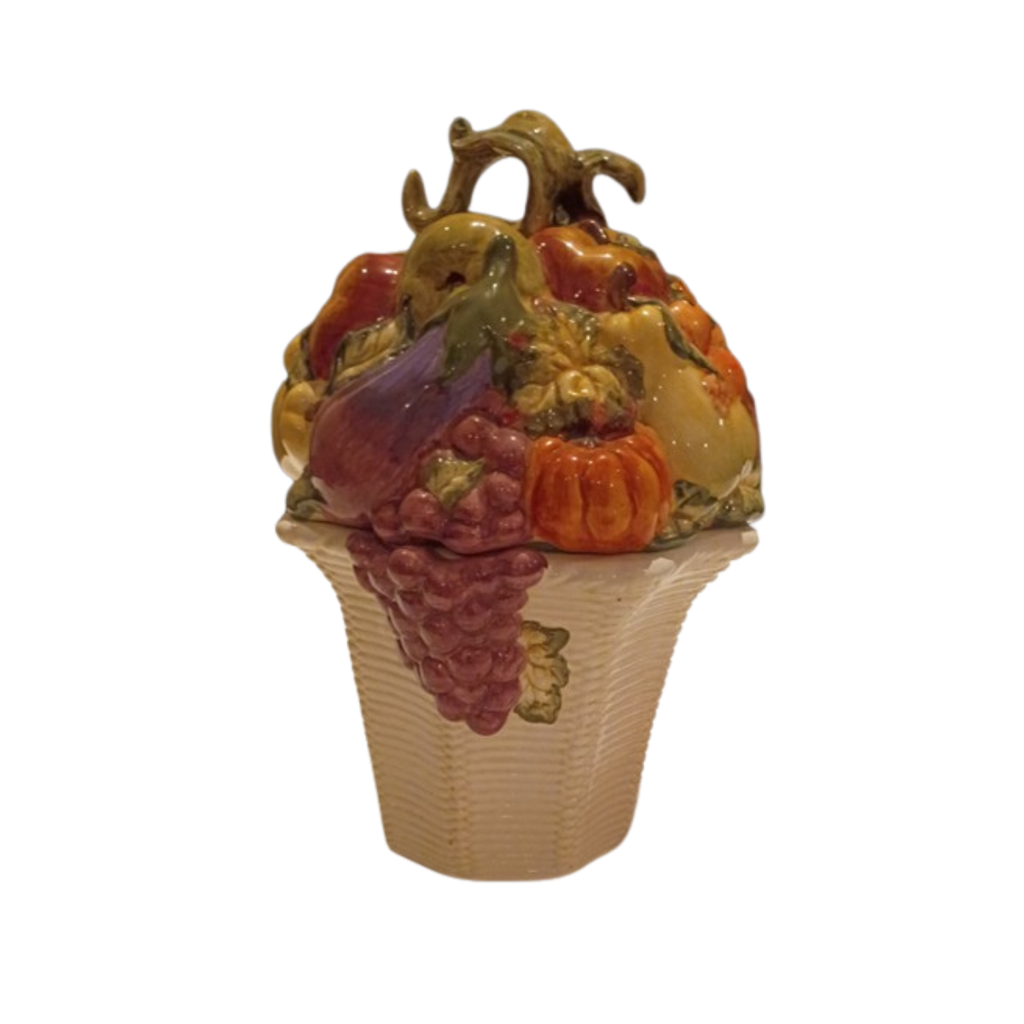 Autumn Abundance Ceramic Cookie Jar